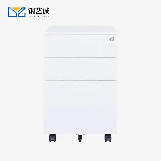 Heavy Duty 3-Drawer Steel Mobile File Cabinet – Durable Storage for Busy Offices